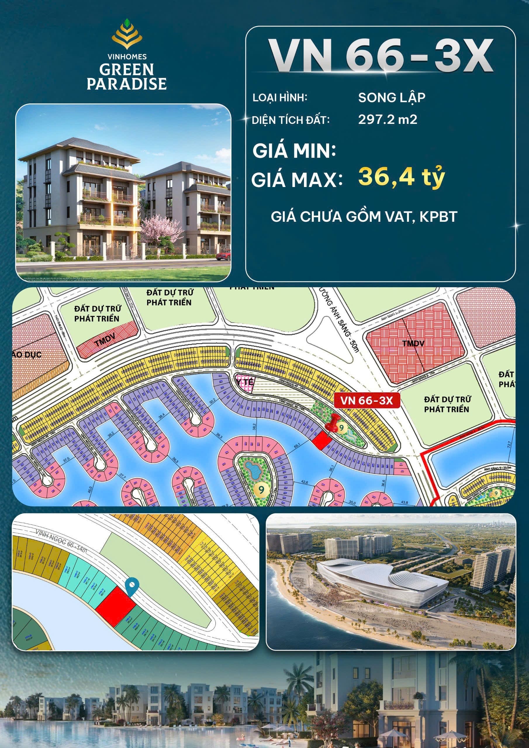SONG LẬP- PHIÊN BẢN GIỚI HẠN, Diện tích: 297,2m2